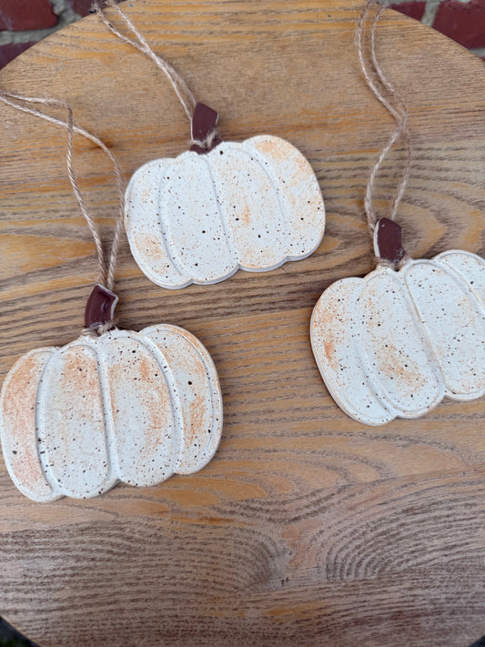 Rustic Ceramic Pumpkin